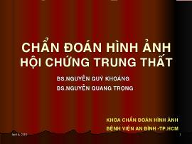 Chẩn đoán hình ảnh hội chứng trung thất