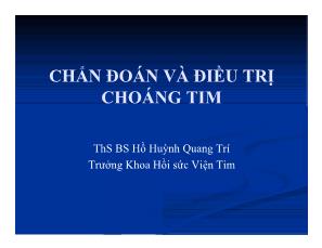 Chẩn đoán và điều trị choáng tim