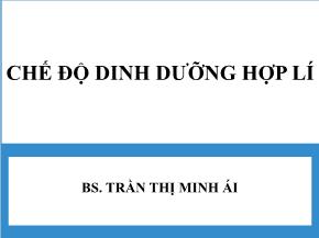 Chế độ dinh dưỡng hợp lí