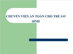 Chuyển viện an toàn cho trẻ sơ sinh