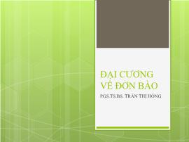 Đại cương về đơn bào