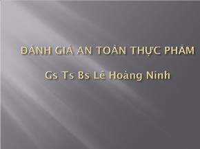 Đánh giá an toàn thực phẩm