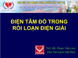 Điện tâm đồ trong rối loạn điện giải