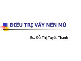 Điều trị vẩy nến mủ