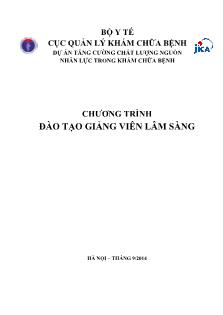 Dự án tăng cường chất lượng nguồn nhân lực trong khám chữa bện