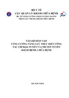 Dự án tăng cường chất lượng nguồn nhân lực trong khám chữa bệnh