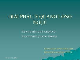 Giải phẫu x quang lồng ngực