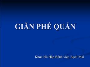 Giãn phế quản