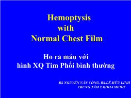 Ho ra máu với hình XQ tim phổi bình thường