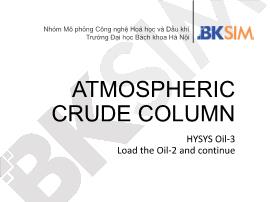 Hóa dầu - Atmospheric crude column