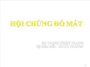 Hội chứng đỏ mắt