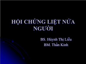 Hội chứng liệt nửa người