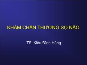 Khám chấn thương sọ não