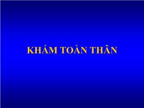 Khám toàn thân