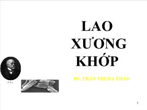 Lao và xương khớp