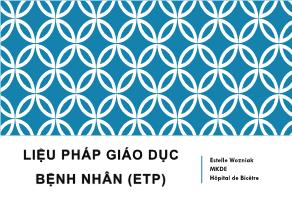 Liệu pháp giáo dục bệnh nhân (etp)