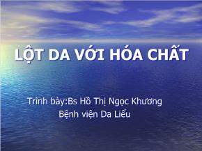 Lột da với hóa chất