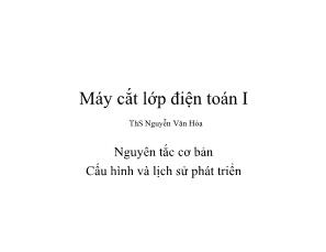 Máy cắt lớp điện toán I