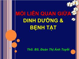 Mối liên quan giữa dinh dưỡng và bệnh tật