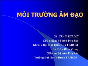 Môi trường âm đạo