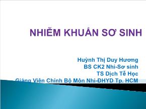 Nhiễm khuẩn sơ sinh