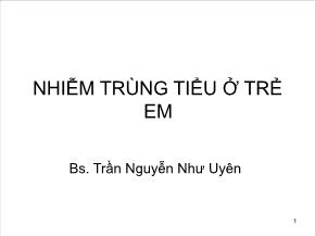 Nhiễm trùng tiểu ở trẻ em