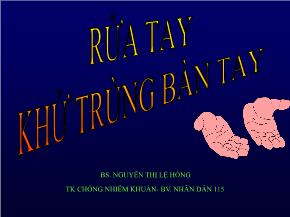 Rửa tay khử trùng bàn tay