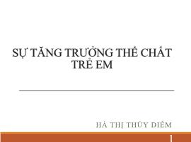 Sự tăng trưởng thể chất trẻ em