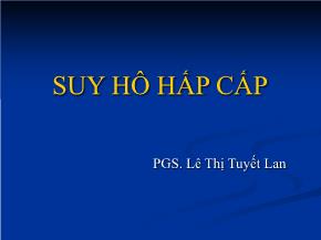 Suy hô hấp cấp