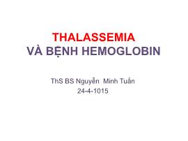 Thalassemia và bệnh hemoglobin