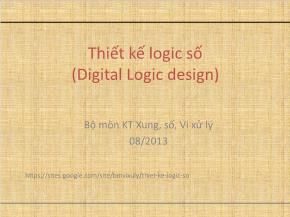 Thiết kế logic số (Digital Logic design)