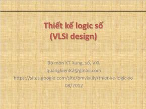 Thiết kế logic số (VLSI design) - Phát biểu đồng thời
