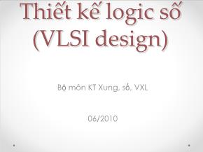 Thiết kế logic số (VLSI design) - Quy trình thiết kế trên FPGA