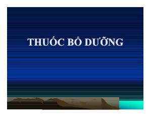 Thuốc bổ dưỡng