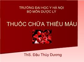 Thuốc chữa thiếu máu