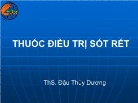 Thuốc điều trị sốt rét