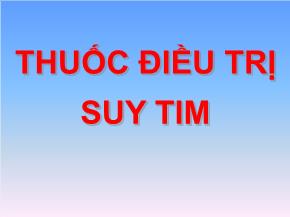 Thuốc điều trị suy tim