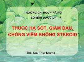 Thuốc hạ sốt, giảm đau, chống viêm không steroid