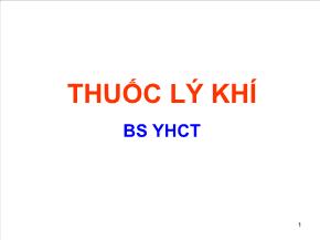 Thuốc lý khí