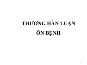 Thương hàn luận ôn bệnh