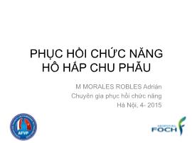 Tìm hiểu về Phục hồi chức năng hô hấp chu phẫu