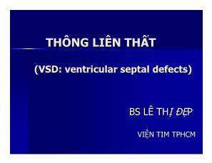 Tìm hiểu về Thông liên thất (vsd: ventricular septal defects)