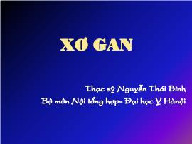 Tìm hiểu Xơ gan