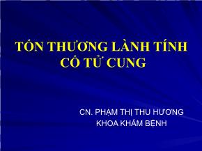 Tổn thương lành tính cổ tử cung