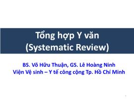 Tổng hợp y văn (systematic review)