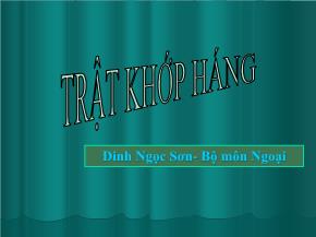 Trật khớp háng