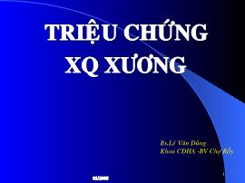 Triệu chứng XQ xương