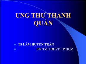 Ung thư thanh quản