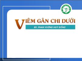 Viêm gân chi dưới