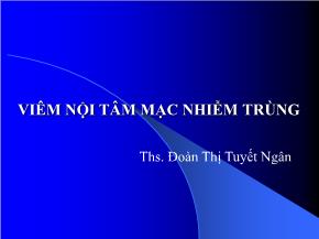 Viêm nội tâm mạc nhiễm trùng